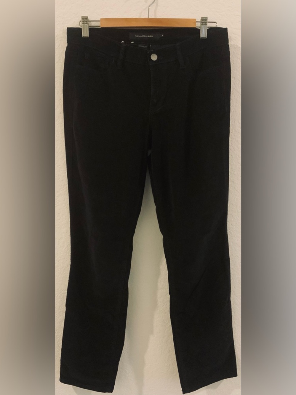 Calvin Klein Jeans Black Corduroy Straight Pants